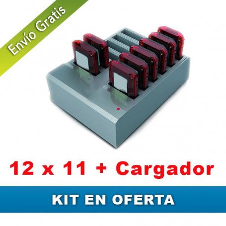 Oferta 12x11 avisadores de clientes + cargador